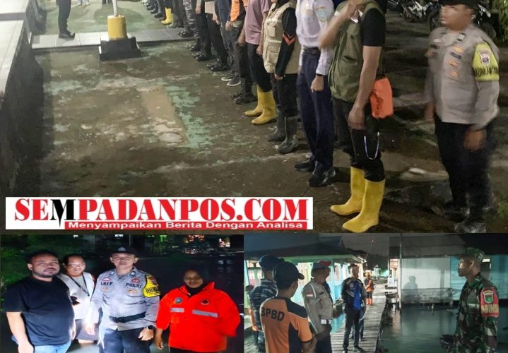 Polres Anambas Siaga! Tiga Polsek Bergerak Antisipasi Banjir Rob di Wilayah Kepulauan Anambas