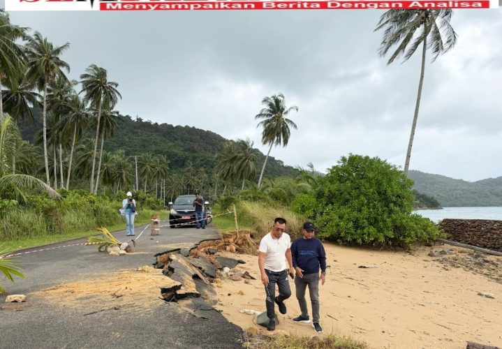 Bupati Anambas Aneng Tinjau Langsung Jalan Rusak di Dusun Pasir Panjang Desa Landak 