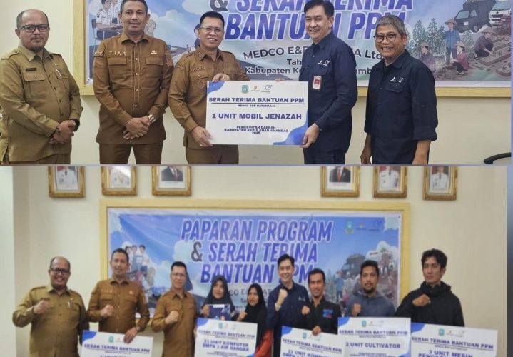 Medco E&P Serahkan Mobil Jenazah, Mobil Sampah, dan Bantuan Pendidikan ke Pemkab Anambas