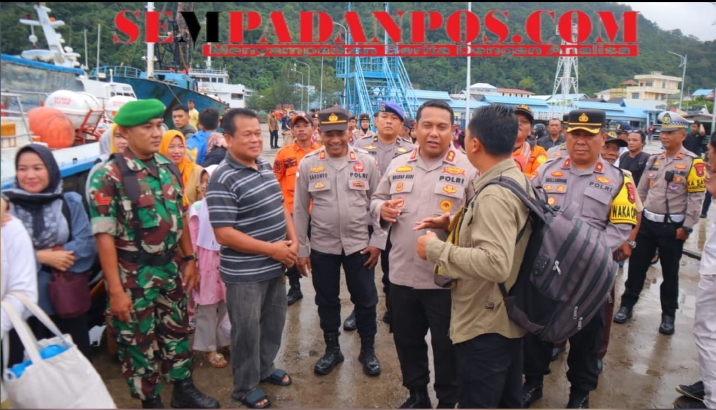 Pastikan Kelancaran Arus Mudik Nataru, Kapolres Kepulauan Anambas Pantau Langsung Pos Pam Pelabuhan Tarempa