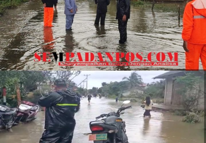 Hujan Deras Sebabkan Banjir Genangan di Desa Ulu Maras, BPBD Jemaja Timur Imbau Warga Tetap Siaga