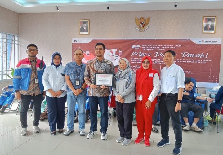 Integrated Terminal Tanjung Uban Gelar Donor Darah Peringati Bulan K3 Nasional 2026