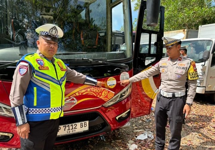 Satlantas Polres Bintan Gelar Rampcheck Besar-besaran, Pastikan Kendaraan dan Pengemudi Layak Jalan