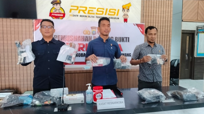 Ungkap 16 Perkara Narkotika, Polresta Tanjungpinang Amankan 18 Tersangka dalam Dua Bulan