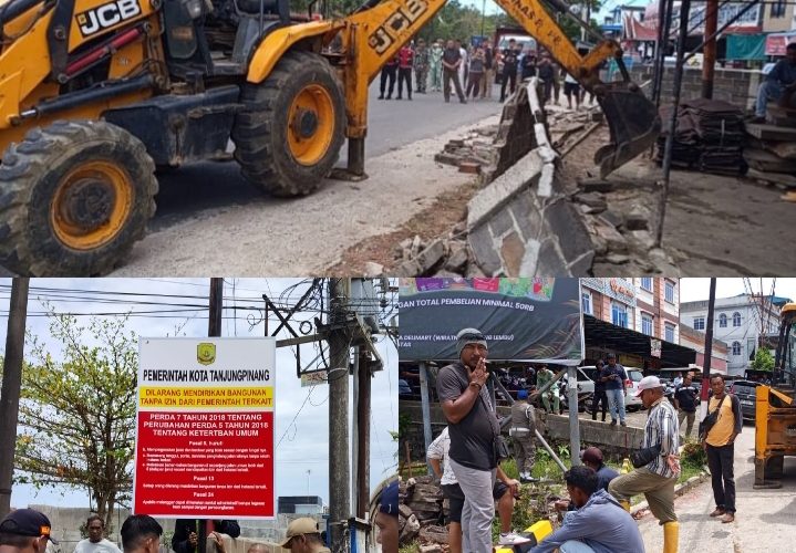Polemik Pembongkaran Pagar Beton di Km 8 Tanjungpinang Berlanjut, Taman Ikut Ditertibkan Tuai Protes