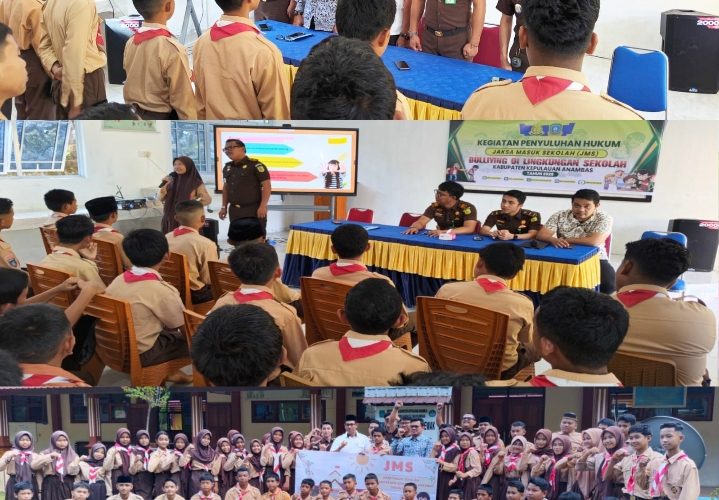 Jaksa Masuk Sekolah di Anambas, Kejari Beri Penyuluhan Hukum dan Edukasi Bahaya Bullying kepada Pelajar