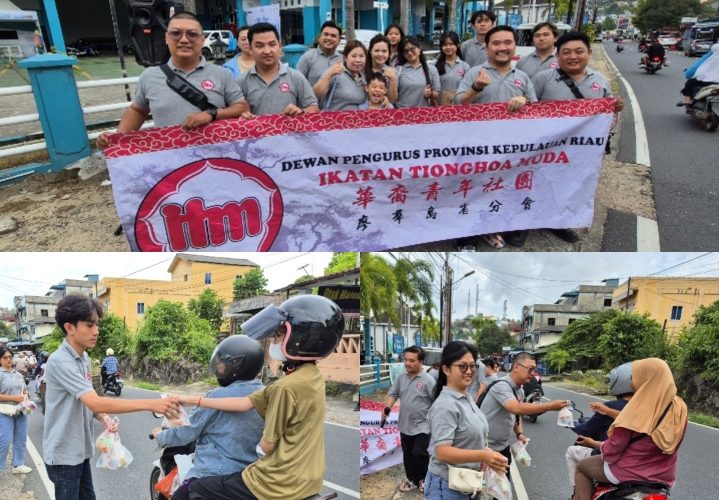 Ikatan Tionghoa Muda Kepri Bagikan 200 Paket Takjil, Wujud Toleransi Antarumat Beragama