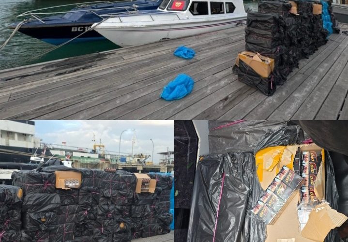 Speedboat Tanpa Awak Kandas di Pulau Panjang, Bea Cukai Batam Amankan 1,12 Juta Batang Rokok Ilegal
