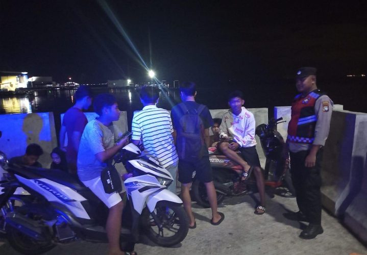 Jelang Lebaran, Polsek Tanjungpinang Kota Gencarkan Patroli Malam dan Sosialisasi Layanan 110