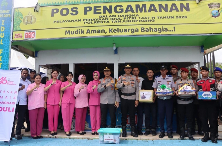 Kapolresta Tanjungpinang Tinjau Pos PAM dan Pos Yan, Pastikan Pengamanan Lebaran 2026 Berjalan Optimal