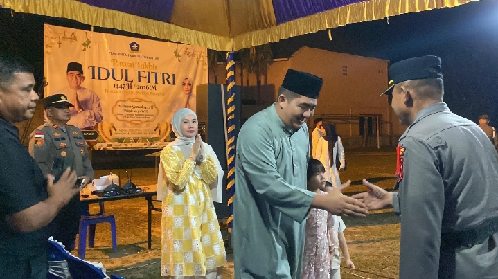 Kapolres Bintan Bersama Bupati Lepas Pawai Takbir, Pastikan Malam Idul Fitri Aman dan Kondusif