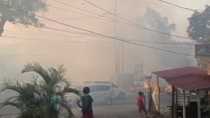 Bakar Sampah Tak Terkendali, Lahan 1,5 Hektare Terbakar di Tanjungpinang