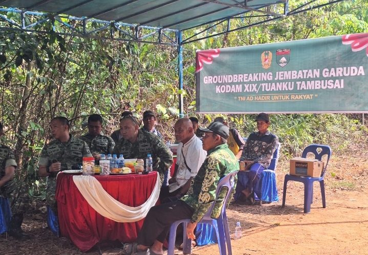Dandim 0315/Tanjungpinang Hadiri Groundbreaking Jembatan Garuda, Bukti Nyata TNI AD untuk Rakyat