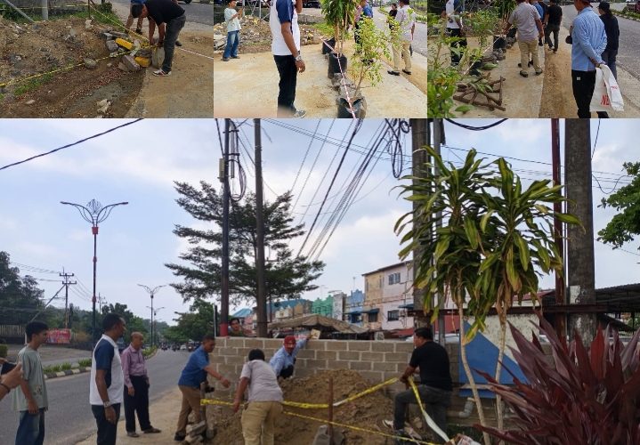 Polda Kepri Pasang Police Line di Depan Pabrik Prendjak, Kasus Pembongkaran Pagar dan Taman Jadi Sorotan