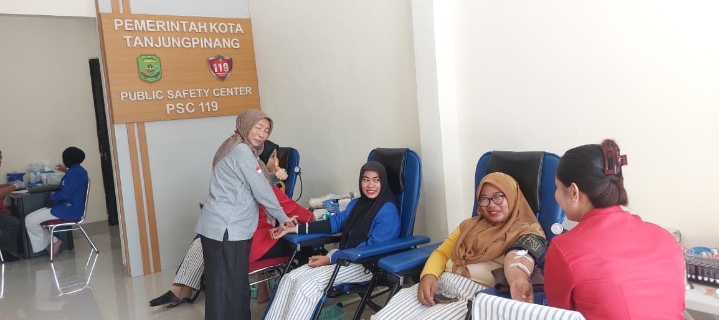 Jelang Peresmian PSC 119, Dinkes Tanjungpinang Gelar Donor Darah dan Khitanan Gratis