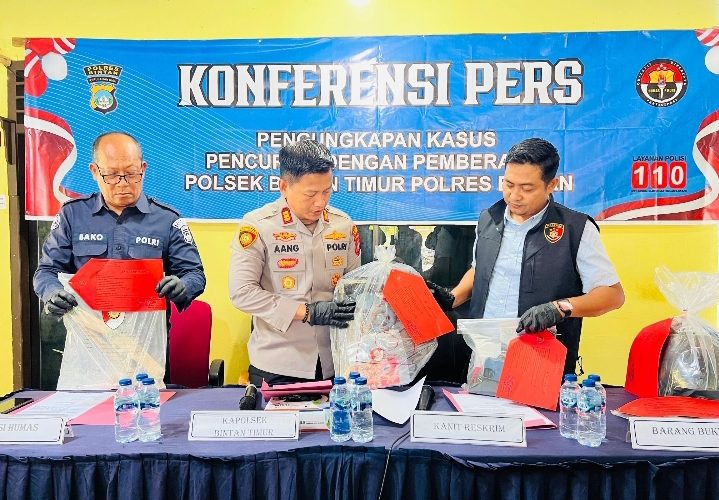 Polsek Bintan Timur Ringkus Pelaku Pencurian Berantai, Akui Enam TKP di Bintan dan Tanjungpinang