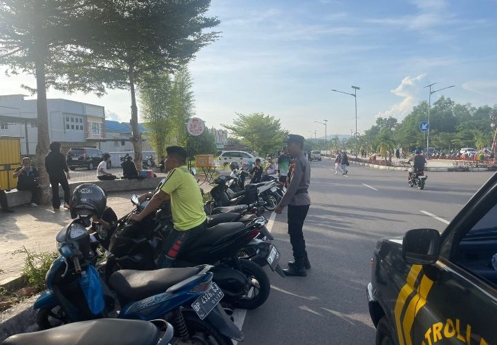 Polsek Tanjungpinang Timur Intensifkan Patroli di Jalan Bandara, Jaga Keamanan Warga Berolahraga