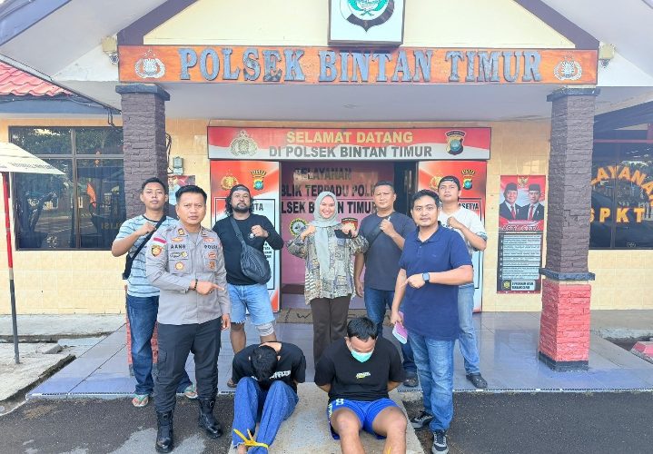 Polsek Bintan Timur Ungkap Kasus Curat, Dua Pelaku Dibekuk Bersama Barang Bukti