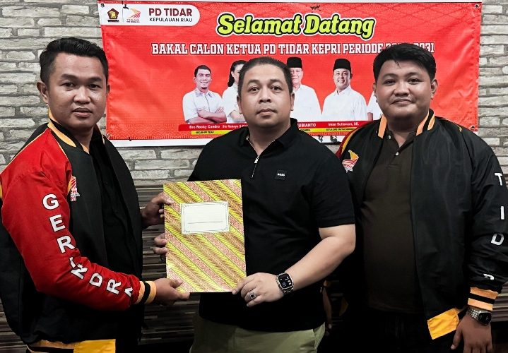 Kembali Maju Jadi Ketum PD Tidar Kepri, Indra Saputra Serahkan Berkas Pencalonan
