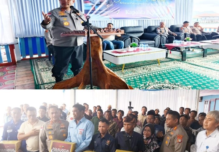 Tatap Muka dengan Nelayan, Kapolda Kepri Bagikan Bansos di Pulau Jemaja