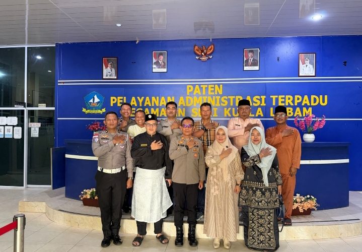 Pererat Sinergitas, Kapolsek Bintan Utara Sambangi Kantor Camat Seri Kuala Lobam