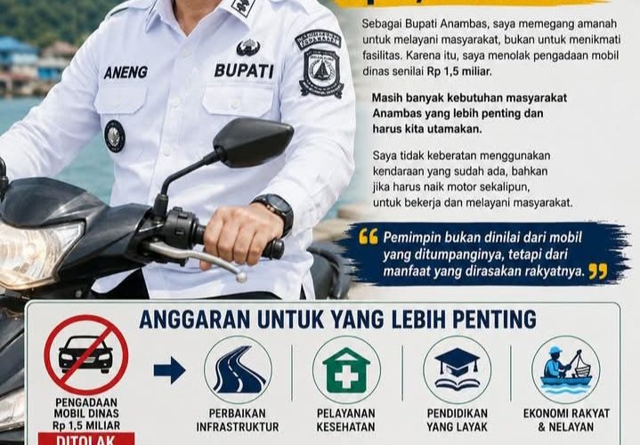 Tolak Mobil Dinas Rp1,5 Miliar, Bupati Aneng: Utamakan Kepentingan Rakyat