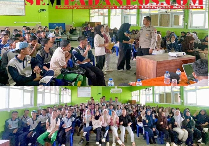 Polsek Jemaja Goes to School, Edukasi Pelajar SMA Negeri 1 Jemaja Bahaya Narkoba dan Tertib Berlalu Lintas