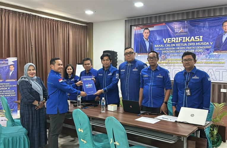 Aneng Jadi Calon Tunggal Ketua DPD Demokrat Kepri, Kantongi Dukungan Penuh Seluruh Pemilik Hak Suara