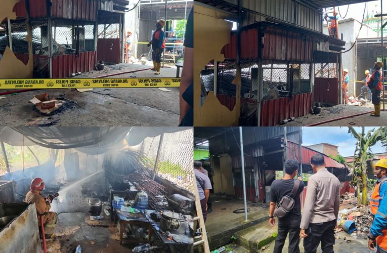 Dapur Warung di Jalan Ganet Tanjungpinang Ludes Terbakar, Polisi Selidiki Penyebab Kebakaran