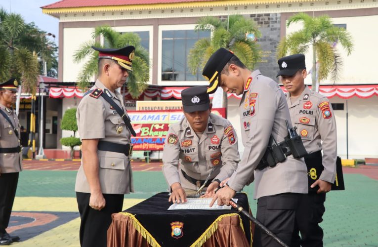 Kapolresta Tanjungpinang Pimpin Sertijab Sejumlah PJU, Rotasi Jabatan Perkuat Kinerja Organisasi