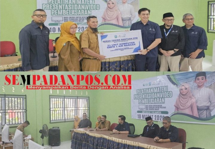 Medco E&P Dukung Digitalisasi Pendidikan di Anambas, Serahkan Komputer dan Server ke SMPN 1 Air Nangak