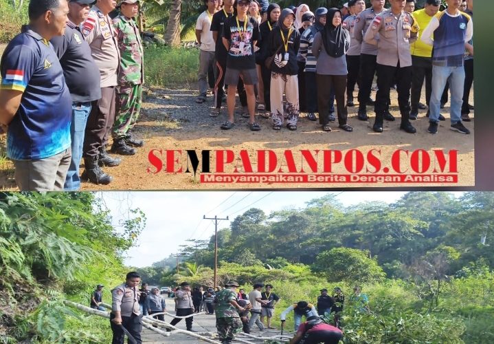 Mahasiswa KKN UGM Bersama Forkopimcam Ikut Jumat ASRI Bersihkan Lingkungan di Bukit Padi