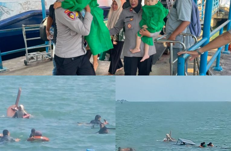 Kapal Pompong Terbalik Usai Bertolak dari Pelabuhan Sri Bintan Pura, Lima Penumpang Selamat