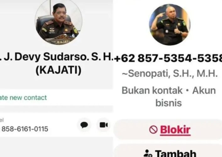 Waspada Penipuan WhatsApp Catut Nama Kajati Kepri dan Pejabat Kejaksaan