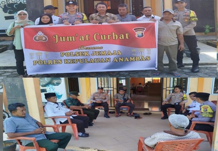 Jumat Curhat Polsek Jemaja, Polisi Ajak Warga Jadi Garda Terdepan Jaga Kamtibmas