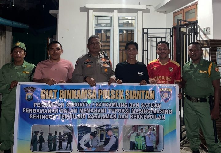 Jelang Pilkades Serentak, Polsek Siantan Aktifkan Satkamling dan Ajak Warga Jaga Persaudaraan