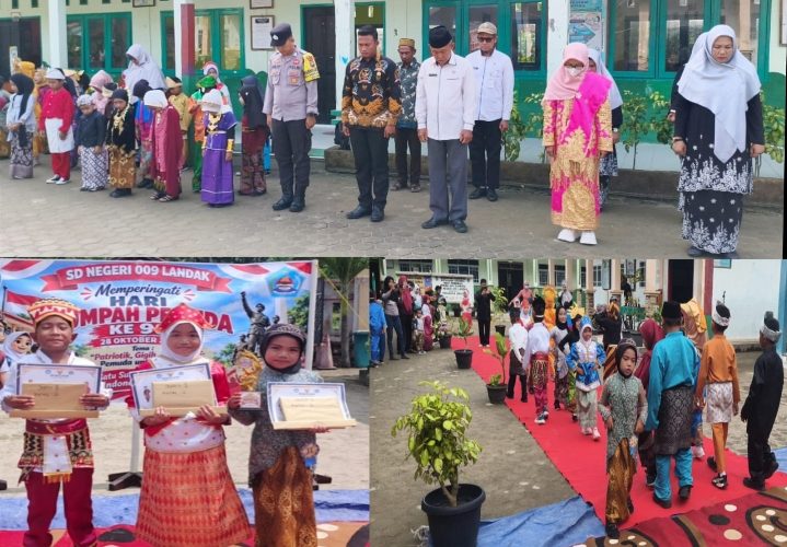 SDN 009 Landak Peringati Hari Sumpah Pemuda ke-98, Tanamkan Semangat Patriotisme kepada Siswa