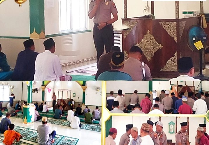 Polsek Jemaja Gelar Jumat Keliling di Desa Landak, Ajak Masyarakat Bersama Jaga Kamtibmas